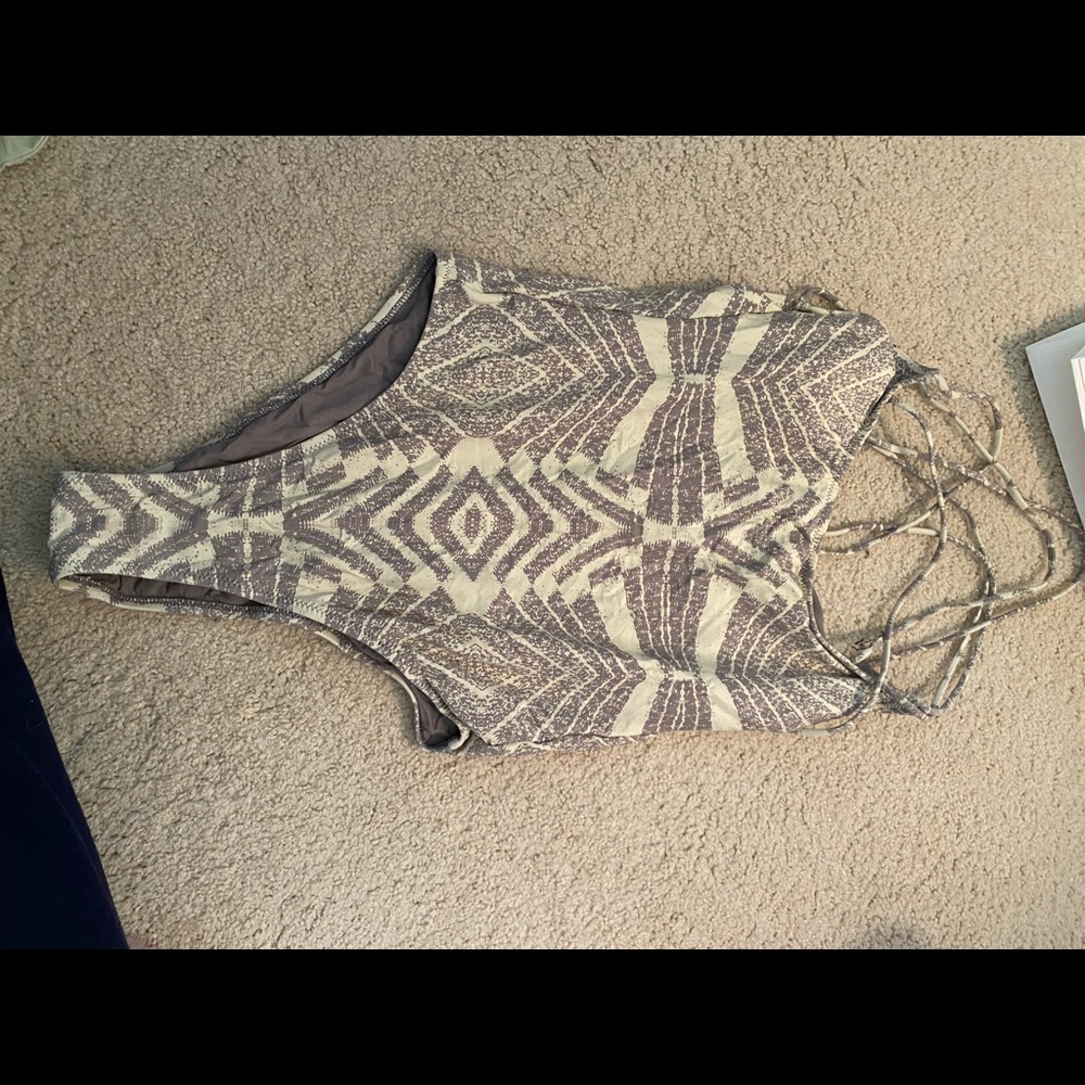 Rip curl open back one piece bikini